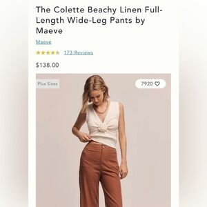 Maeve Colette wide leg